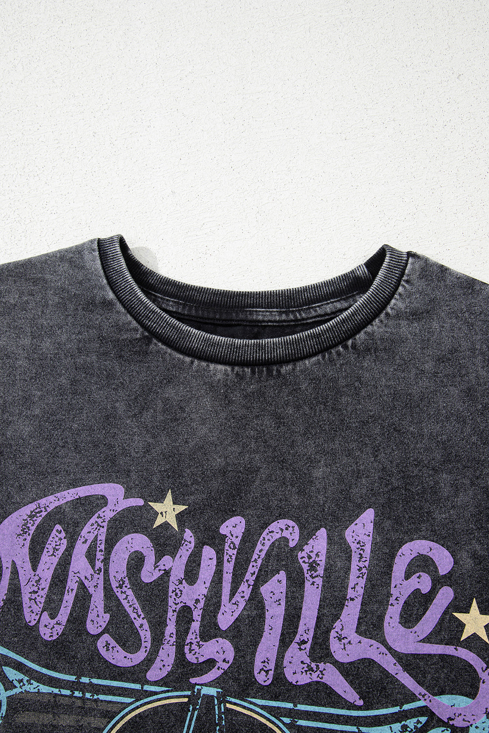 Nashville Tennessee Graphic Mineral Washed Vintage Tee