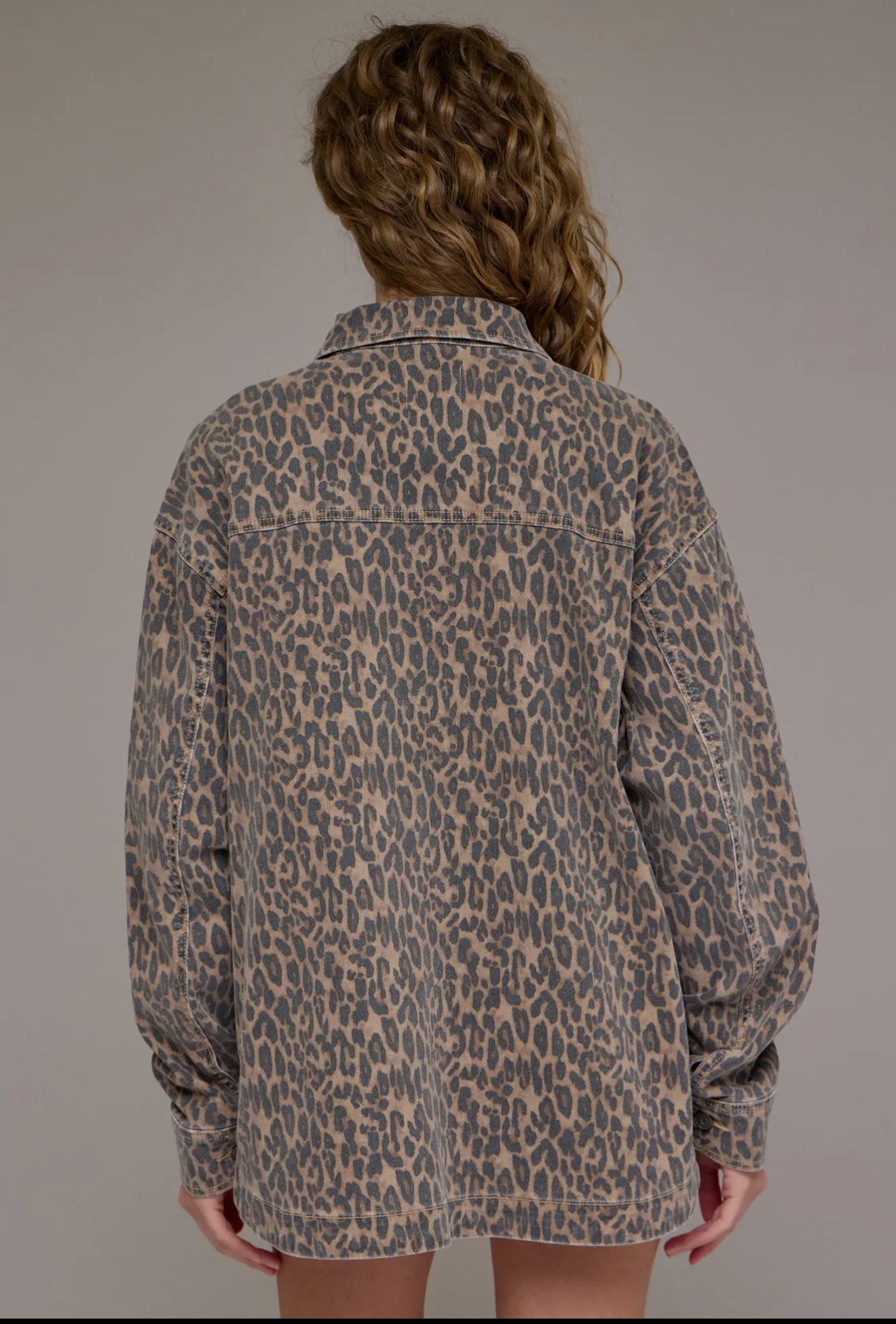 PREORDER! Cheetah print oversized shirt/jacket