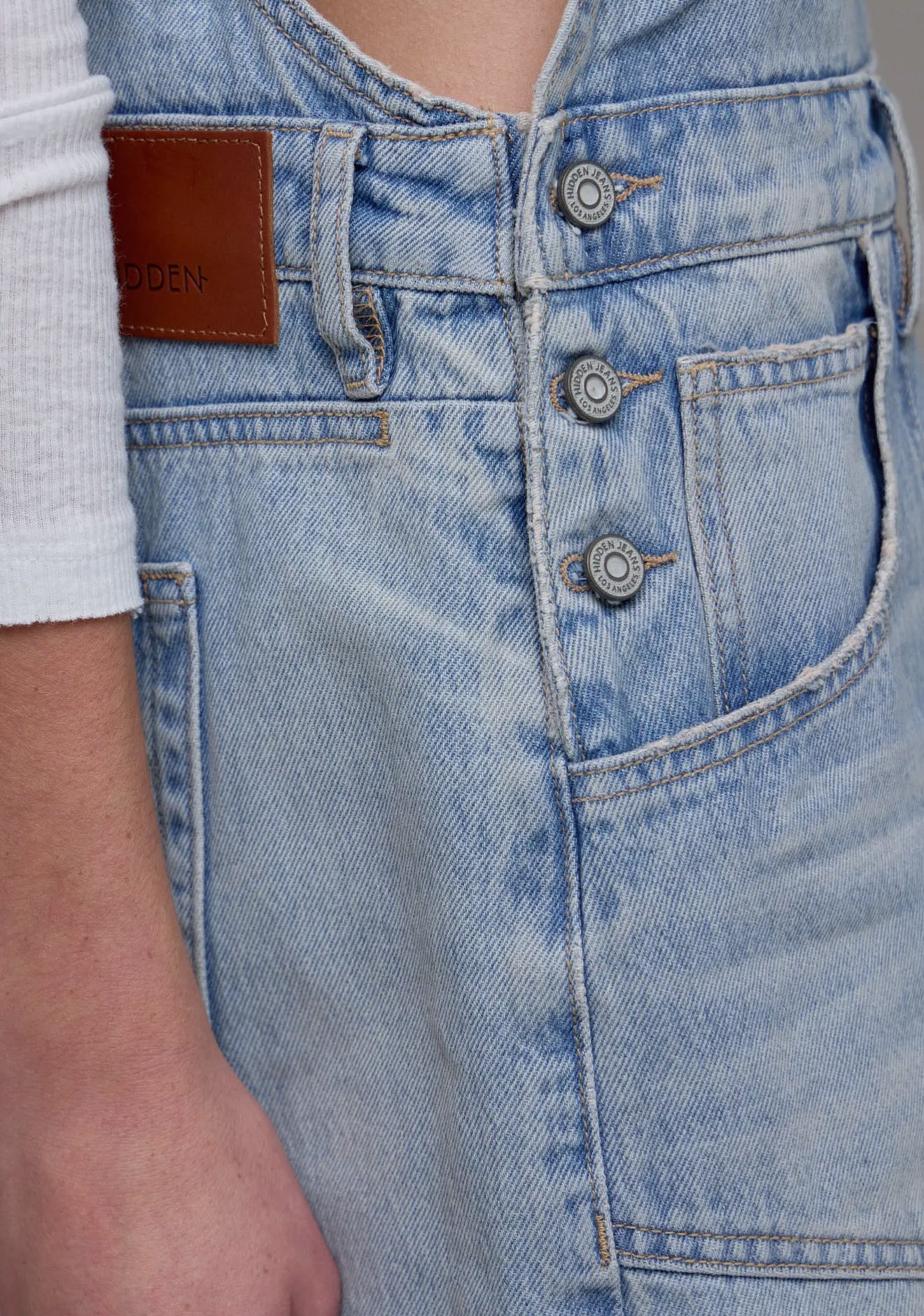 PREORDER! Vivian Vintage Wash Super Wide Leg Denim Overall