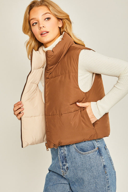 WILLOW REVERSIBLE PUFFER VEST