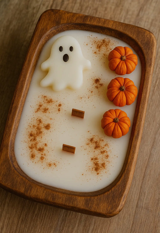 PREORDER! Wicked Dough Bowl Candle W/Mini Ghosts