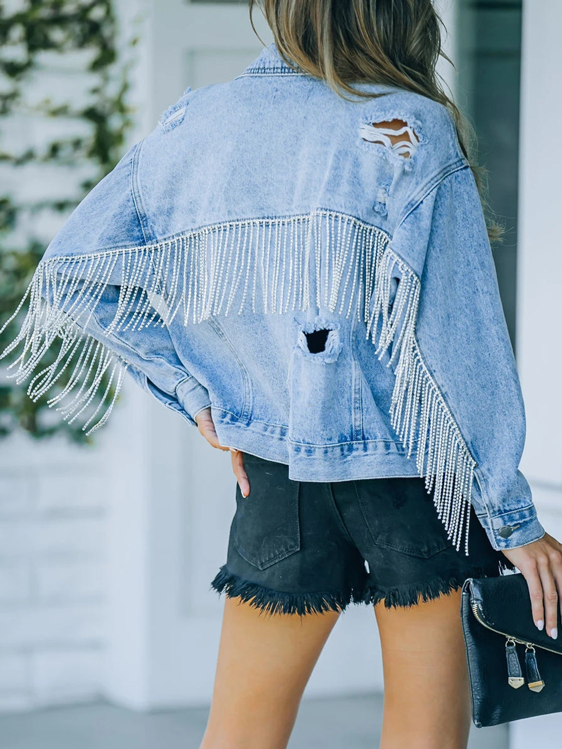 Fringe Denim Jacket