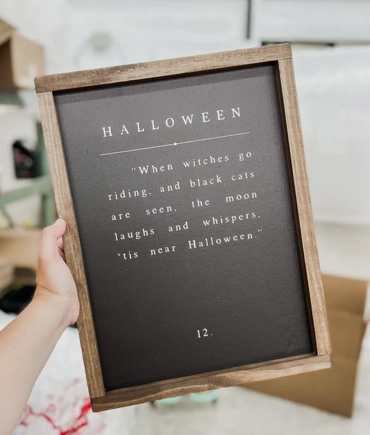 PREORDER! Witches Halloween wood sign