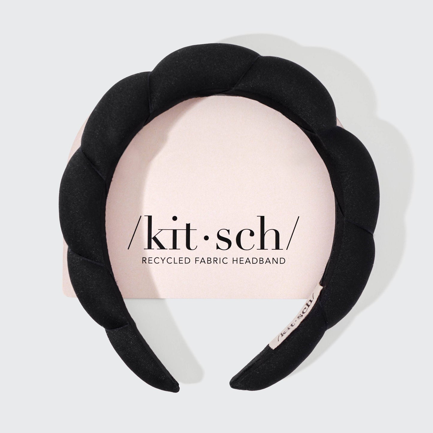 KITSCH Puffy Headband Black