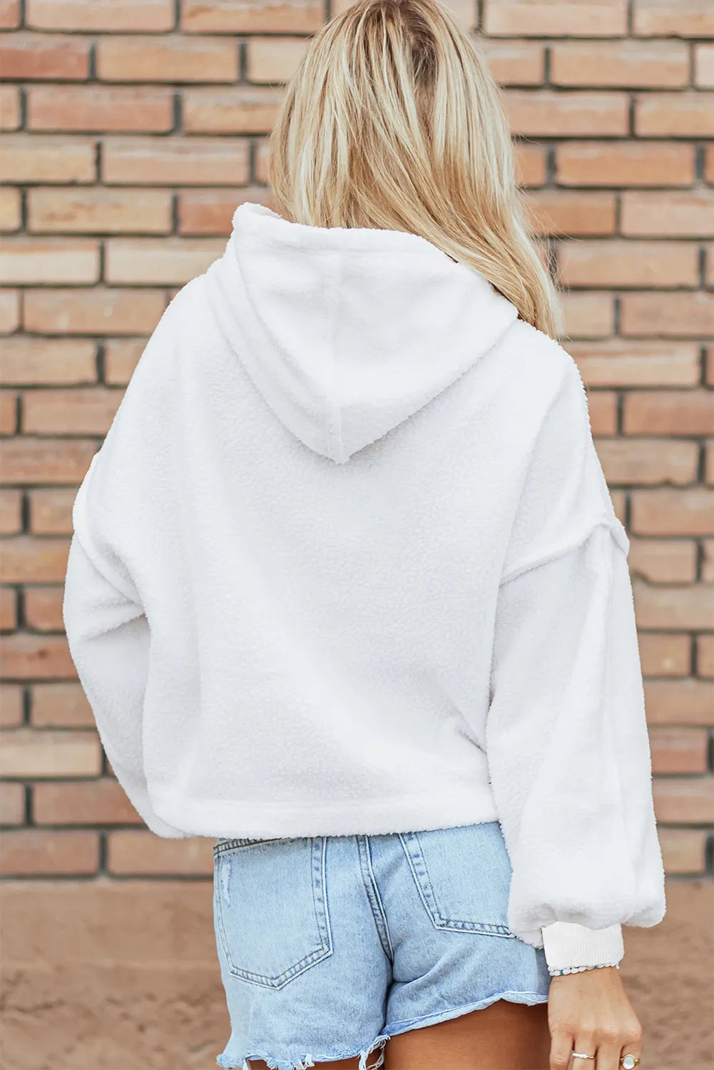 Sherpa Crop Hoodie