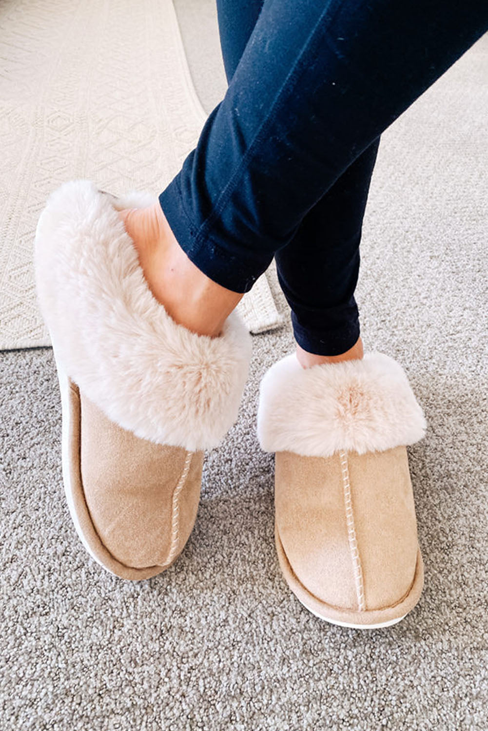 Camille Fur Lined Slippers