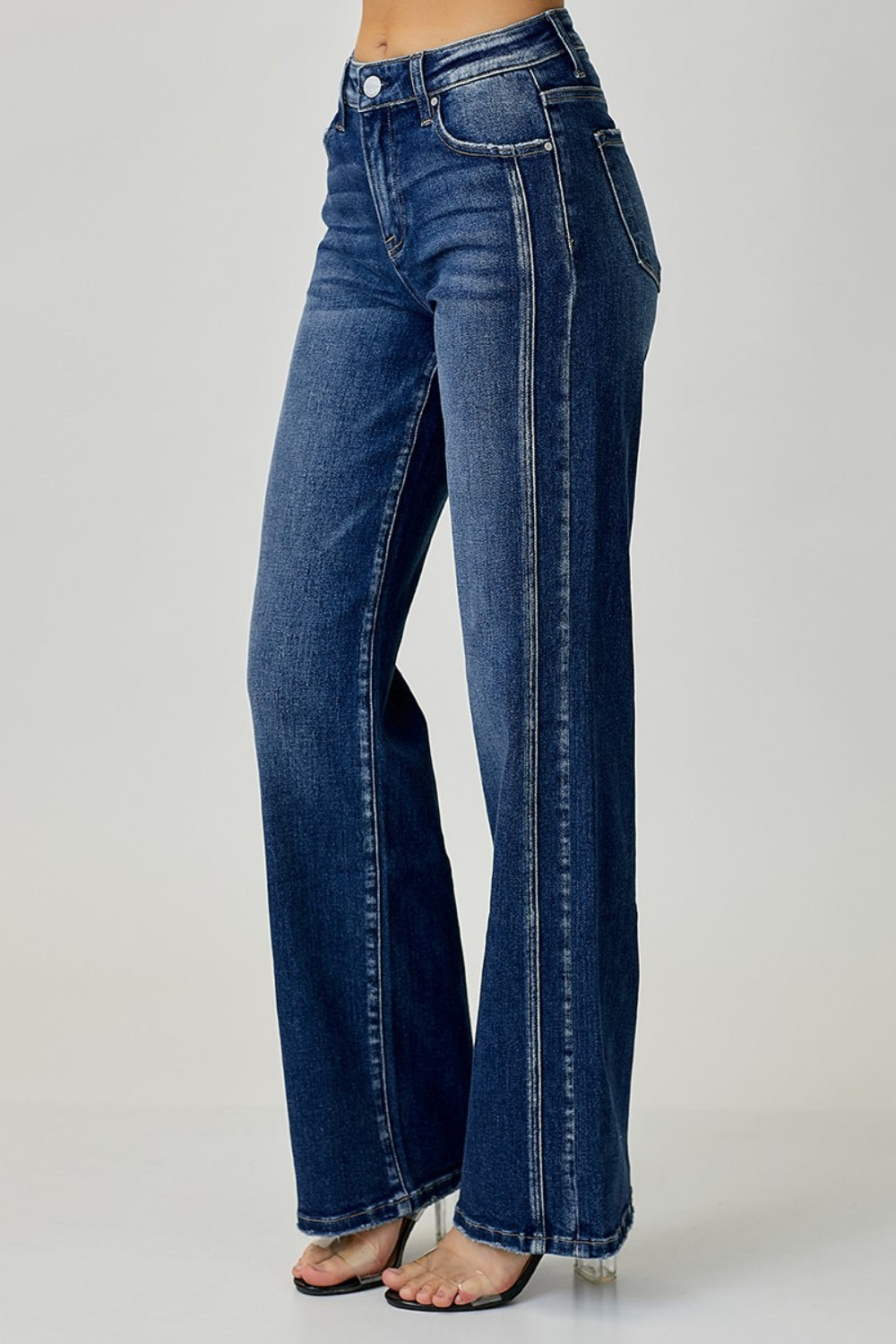 Blake RISEN Mid Rise Straight Jeans