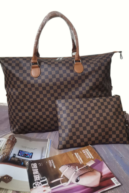 Checkered Travel Set