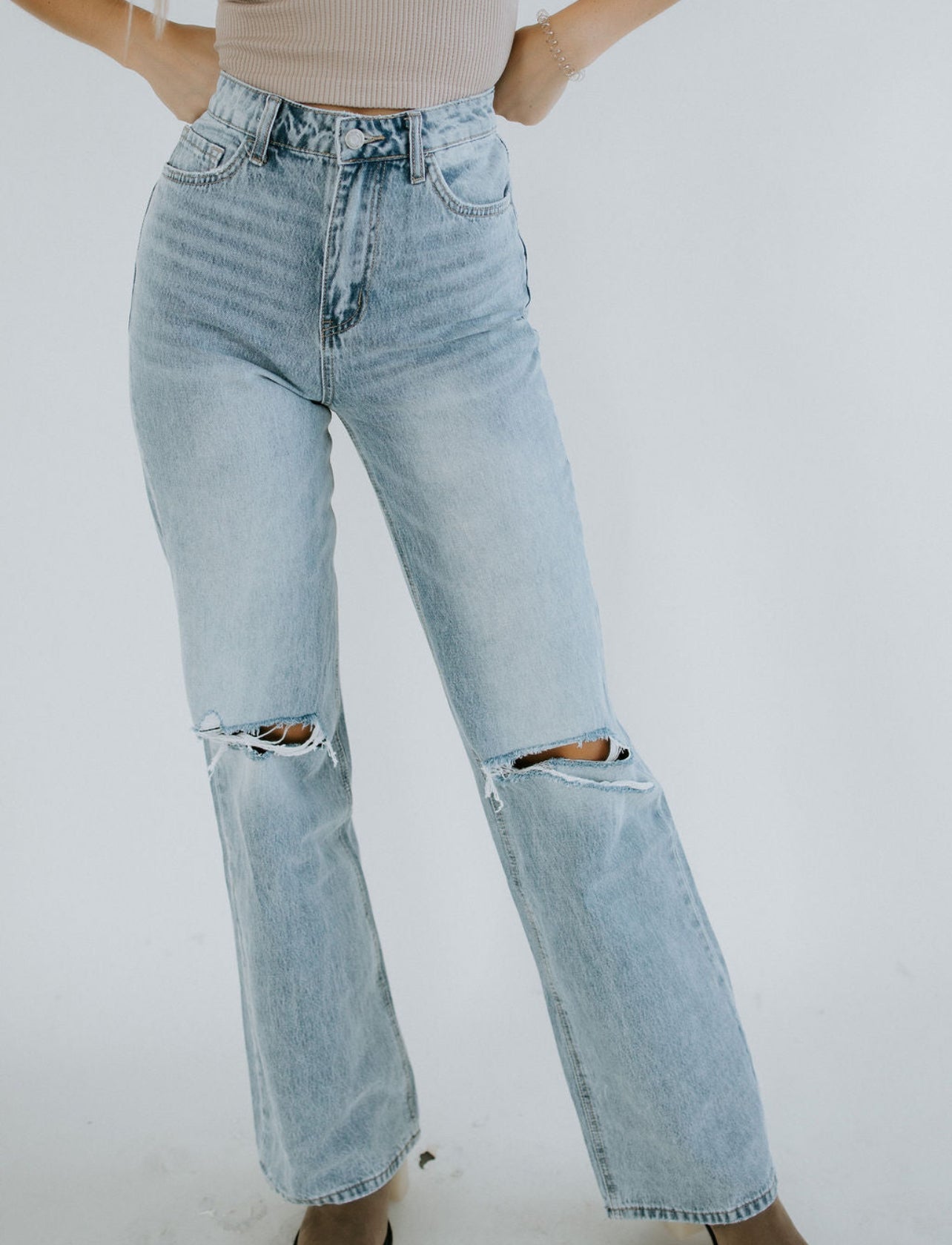 Vervet 90'S Vintage Super High Rise Flare Jeans