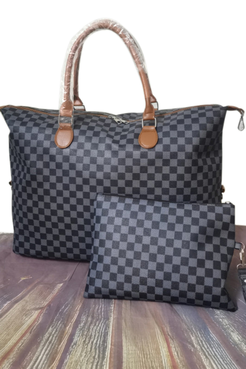 Checkered Travel Set