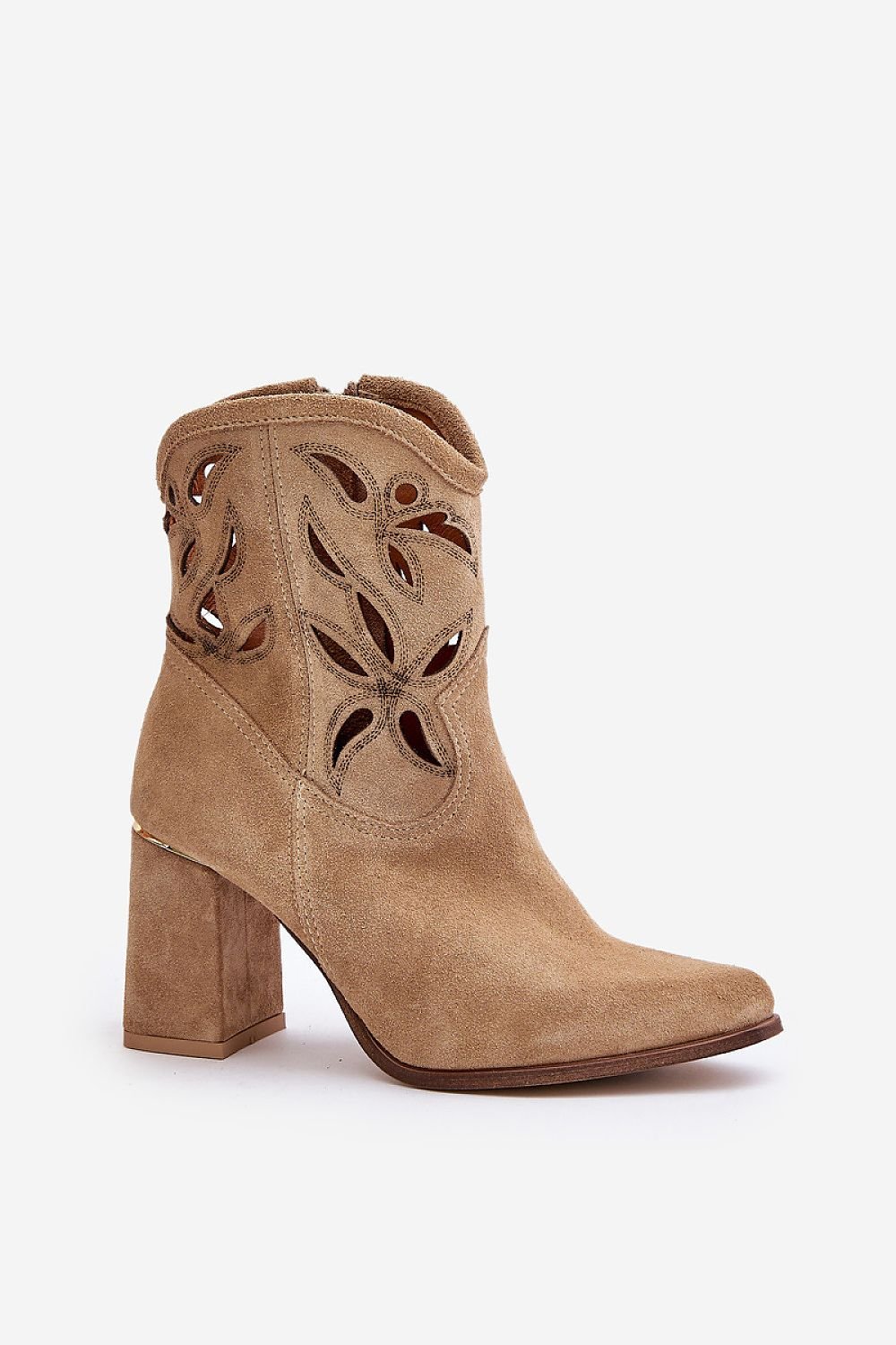 Floral Suede Boots