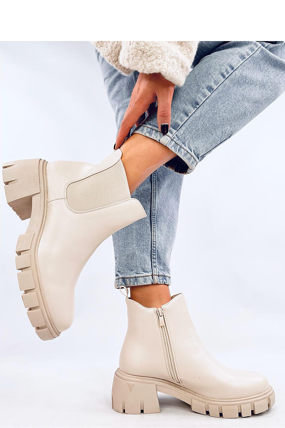 Brook Nude Zip Bootie