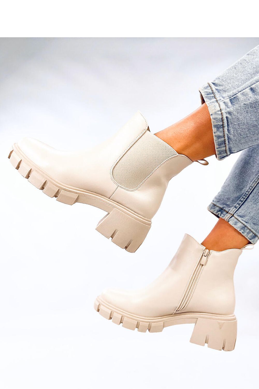 Brook Nude Zip Bootie